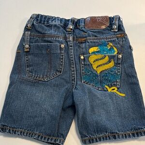 ROCAWEAR Embroidered Denim Shorts
